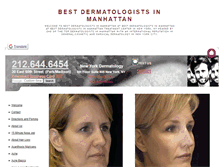 Tablet Screenshot of bestdermatologistsinmanhattan.org